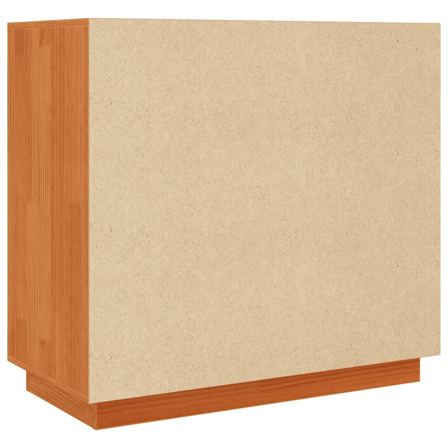 Dressoir 80X40X75 Cm Massief Grenenhout Wasbruin