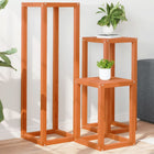 Plant Stands 3 pcs solid pine wash brown