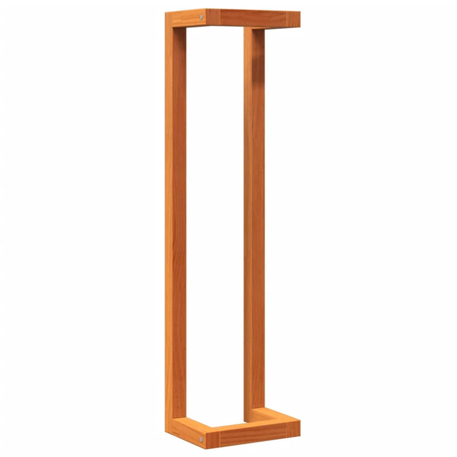 Handdoekenrek 23X18X90 Cm Massief Grenenhout Wasbruin