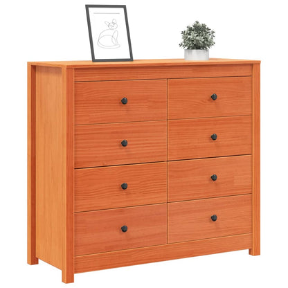 Dressoir 100X40X90 Cm Massief Grenenhout Wasbruin