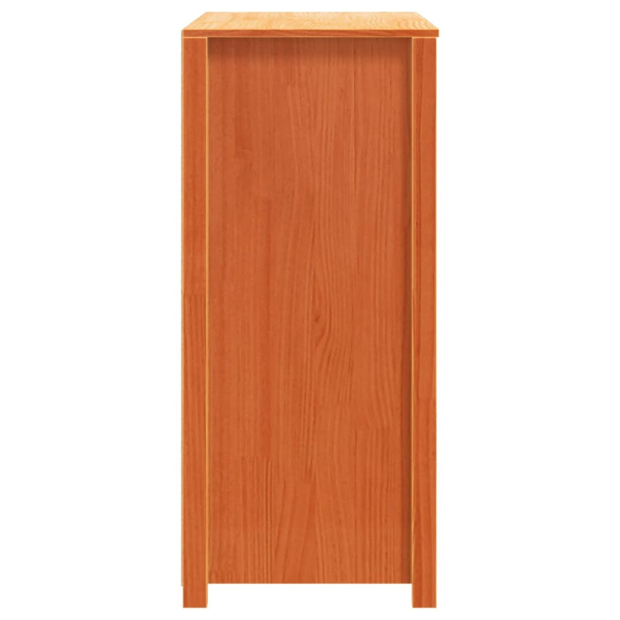 Dressoir 100X40X90 Cm Massief Grenenhout Wasbruin