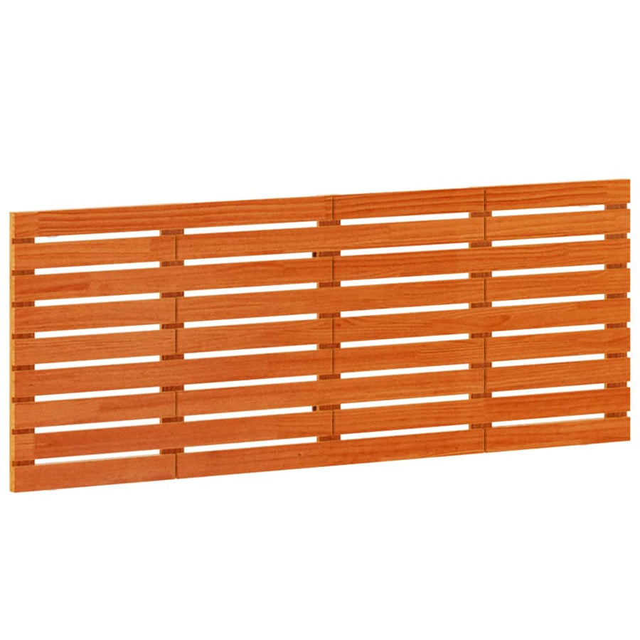 Hoofdbord wandmontage 166x3x63 cm massief grenenhout 166 x 63 cm Bruin