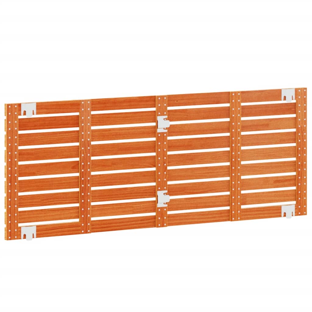 Hoofdbord wandmontage 166x3x63 cm massief grenenhout 166 x 63 cm Bruin