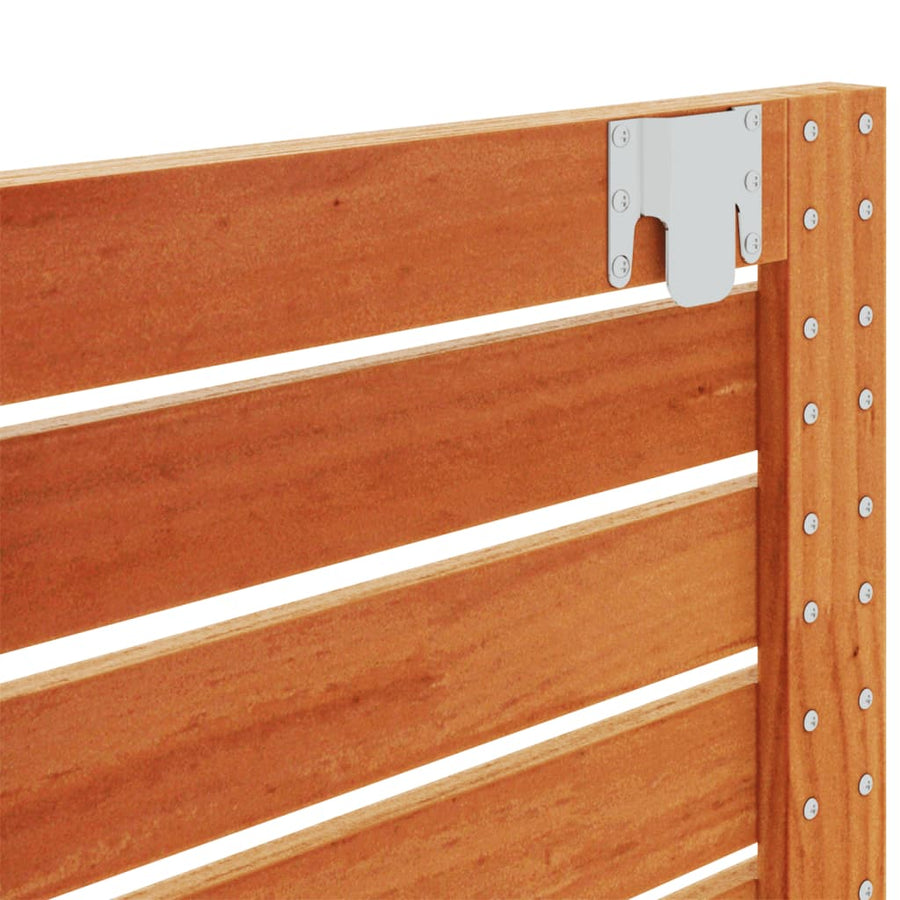Hoofdbord wandmontage 166x3x63 cm massief grenenhout 166 x 63 cm Bruin