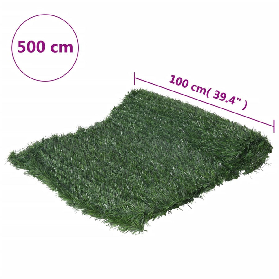 Tuinscherm Kunstgras 1X5 M Groen