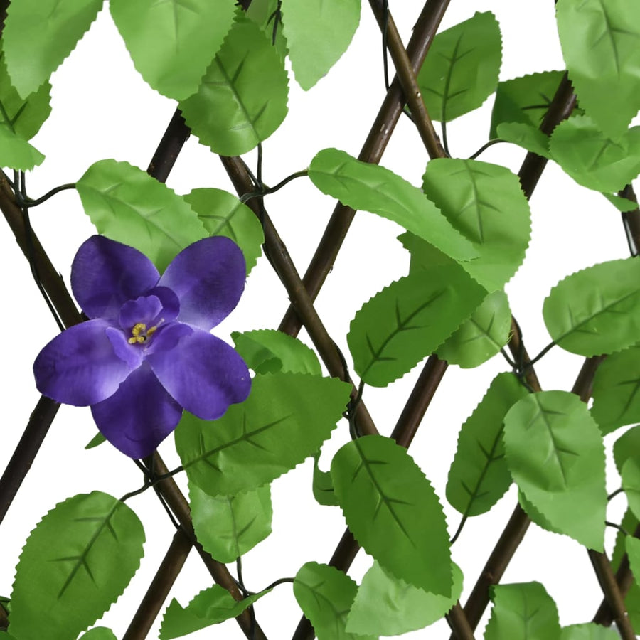  Kunstplant Klimop Op Latwerk Uittrekbaar 180X70 Cm Groen