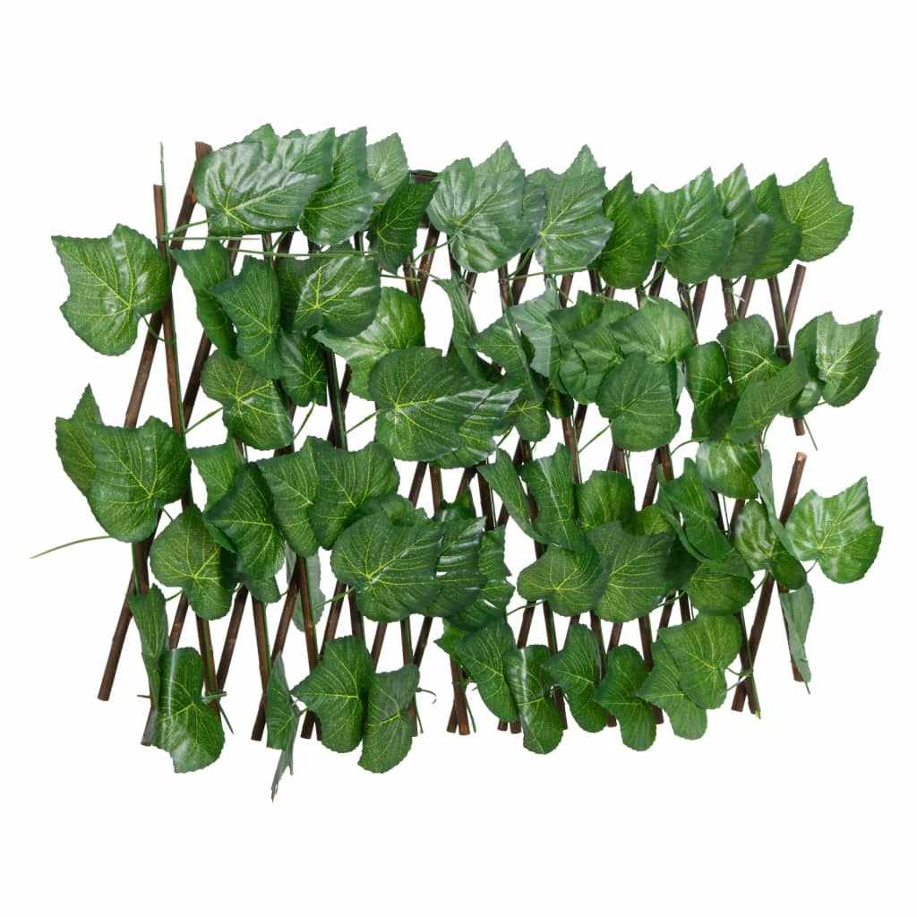 Kunstplant Druivenblad Latwerk 5 St Uittrekbaar 180X30 Cm Groen