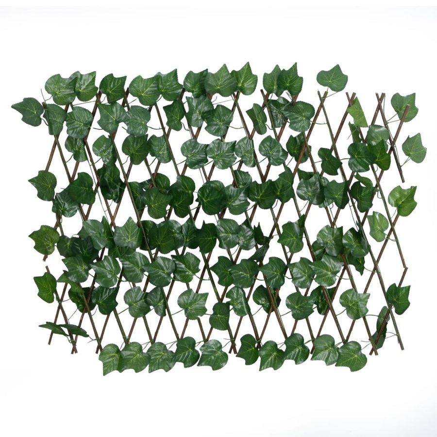 Kunstplant Druivenblad Op Latwerk Uittrekbaar 190X60 Cm Groen