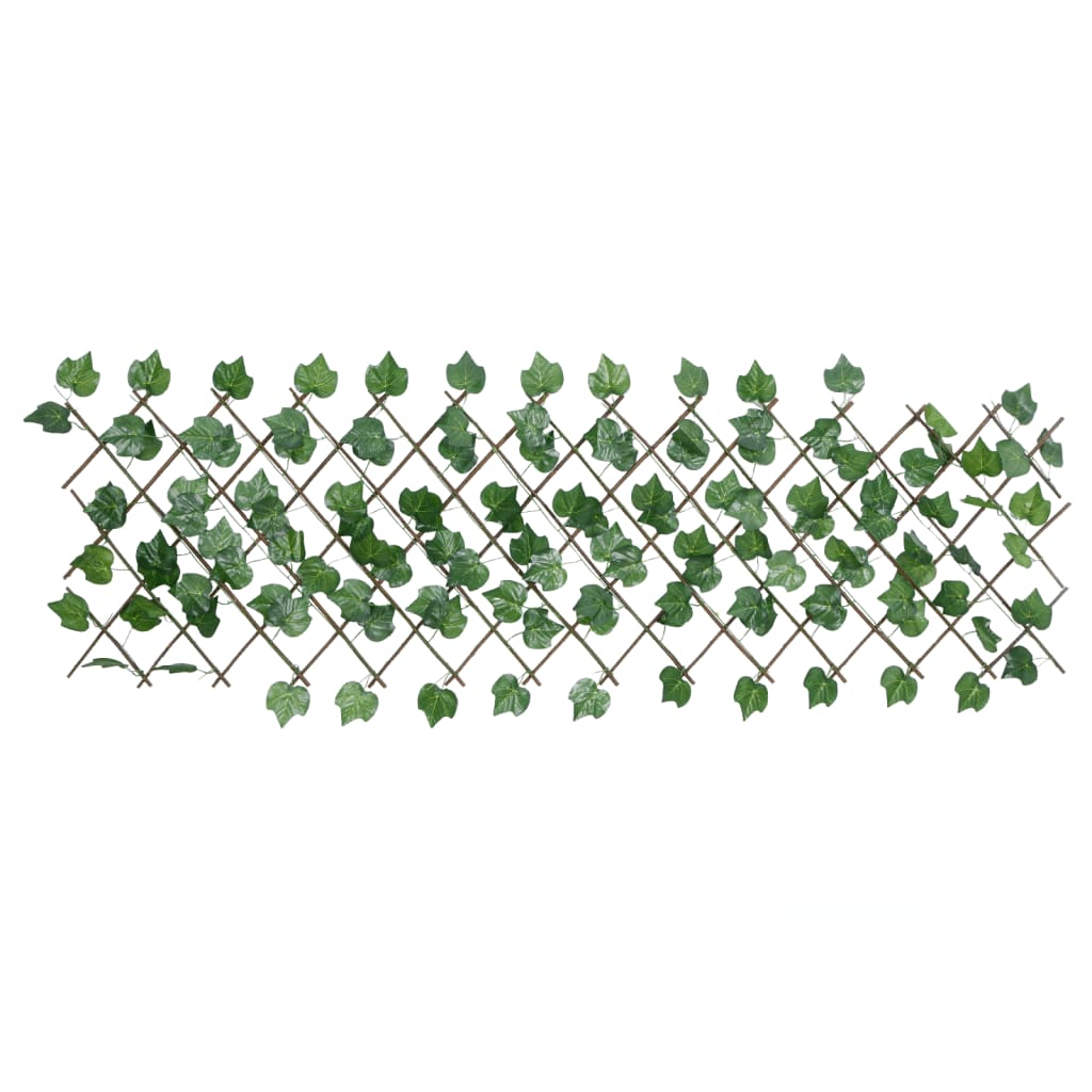 Kunstplant Druivenblad Op Latwerk Uittrekbaar 190X60 Cm Groen