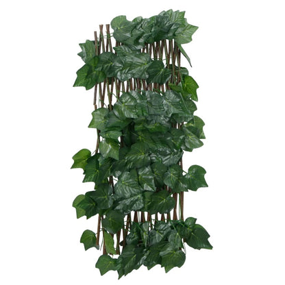 Kunstplant Druivenblad Op Latwerk Uittrekbaar 190X60 Cm Groen