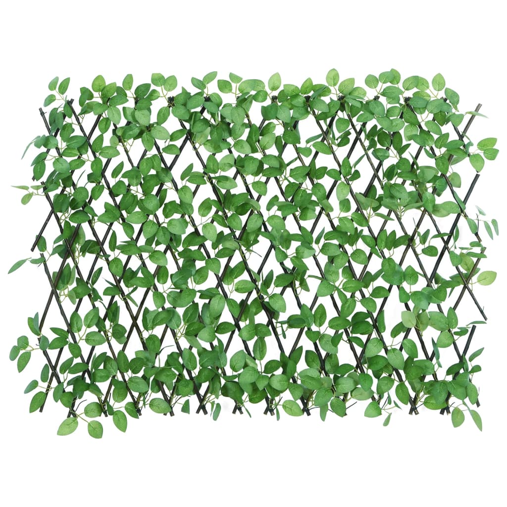  Kunstplant Klimop Op Latwerk Uittrekbaar 180X65 Cm Groen