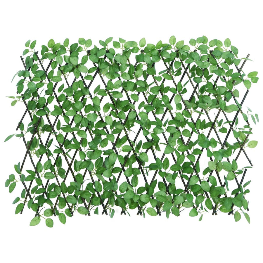  Kunstplant Klimop Op Latwerk Uittrekbaar 180X65 Cm Groen