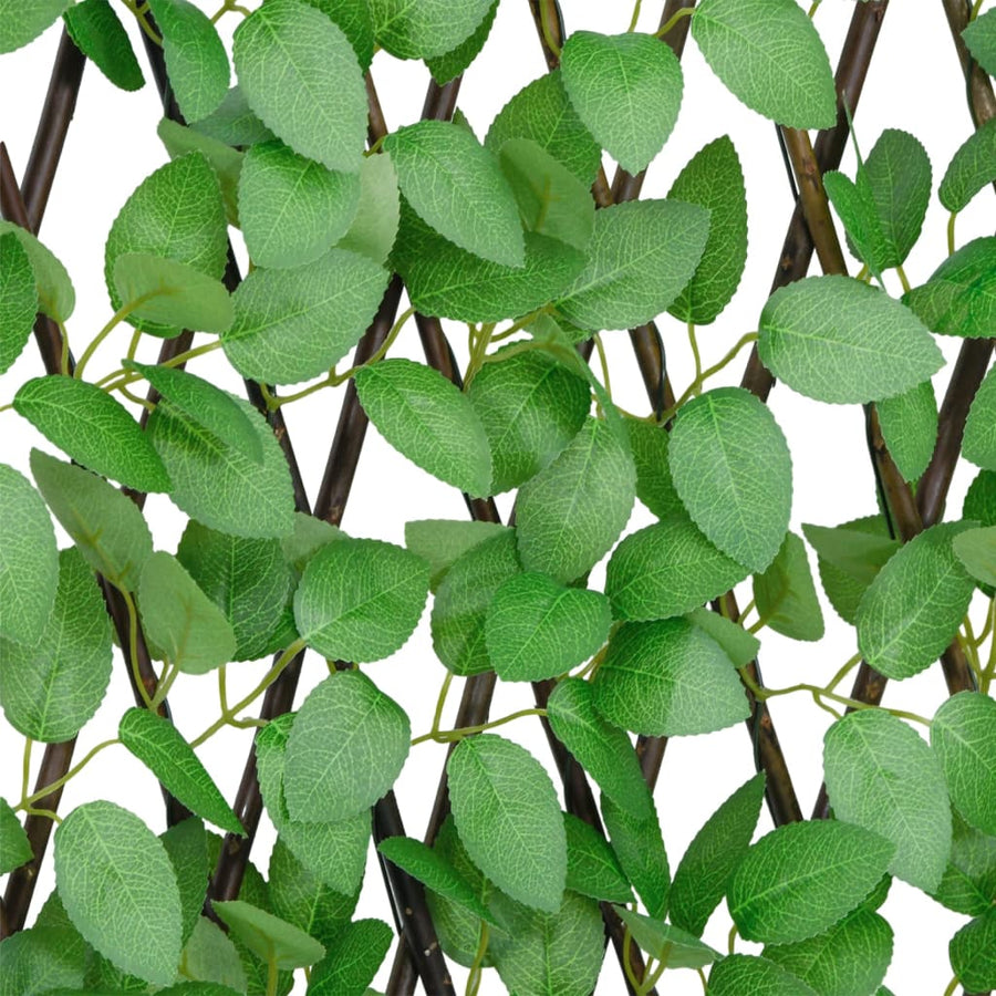  Kunstplant Klimop Op Latwerk Uittrekbaar 180X65 Cm Groen