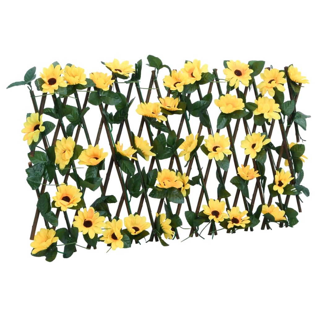  Kunstplant Klimop Op Latwerk 5 St Uittrekbaar 180X30 Cm Geel