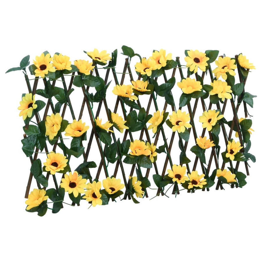  Kunstplant Klimop Op Latwerk 5 St Uittrekbaar 180X30 Cm Geel