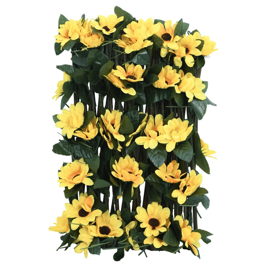  Kunstplant Klimop Op Latwerk 5 St Uittrekbaar 180X30 Cm Geel