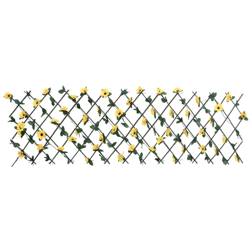  Kunstplant Klimop Op Latwerk 5 St Uittrekbaar 180X60 Cm Geel