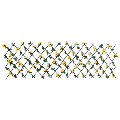  Kunstplant Klimop Op Latwerk 5 St Uittrekbaar 180X60 Cm Geel