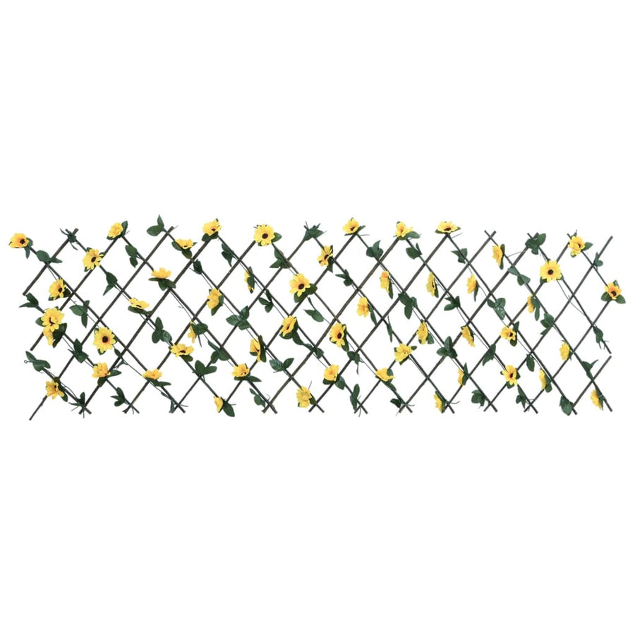  Kunstplant Klimop Op Latwerk 5 St Uittrekbaar 180X60 Cm Geel
