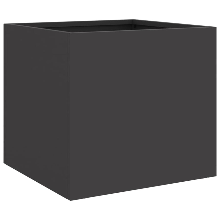 Plantenbak 32x30x29 cm koudgewalst staal zwart 1 32 x 30 x 29 cm Zwart