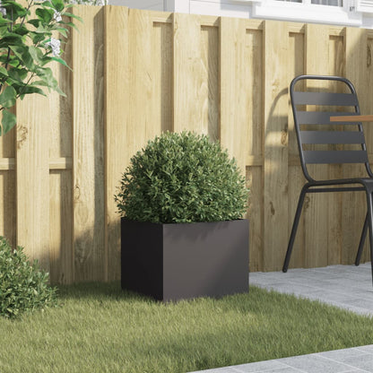 Plantenbak 32x30x29 cm koudgewalst staal zwart 1 32 x 30 x 29 cm Zwart