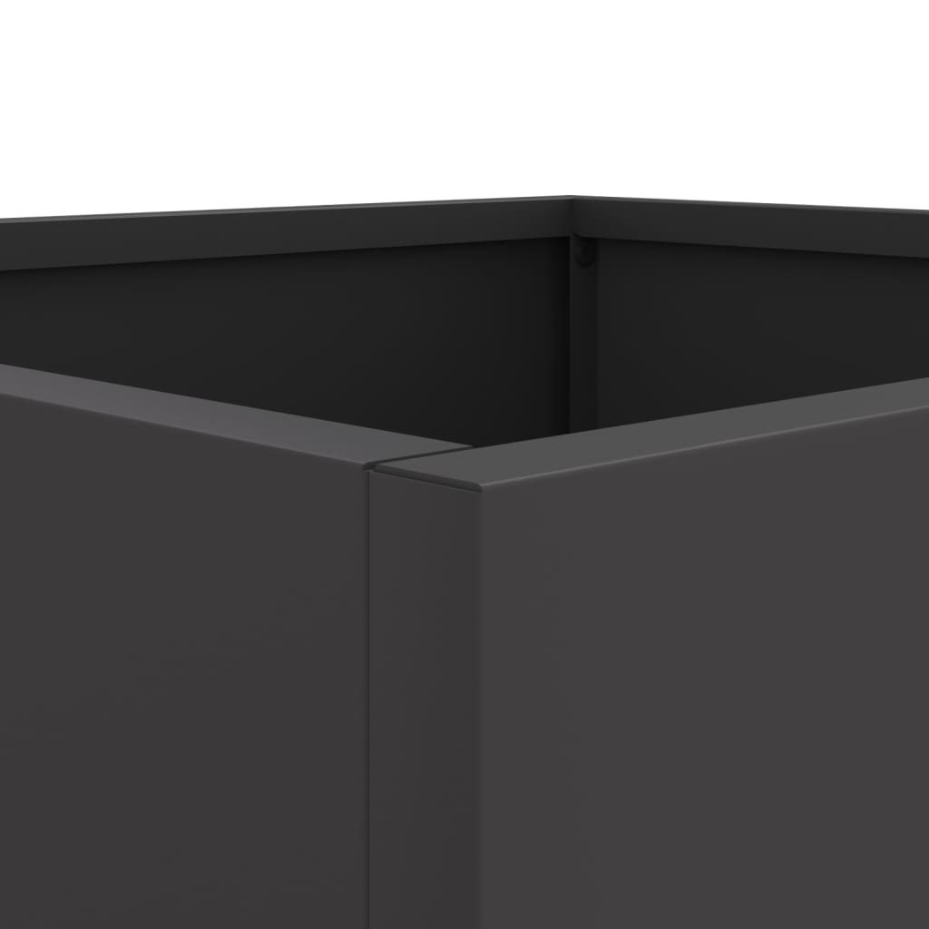 Plantenbak 32x30x29 cm koudgewalst staal zwart 1 32 x 30 x 29 cm Zwart