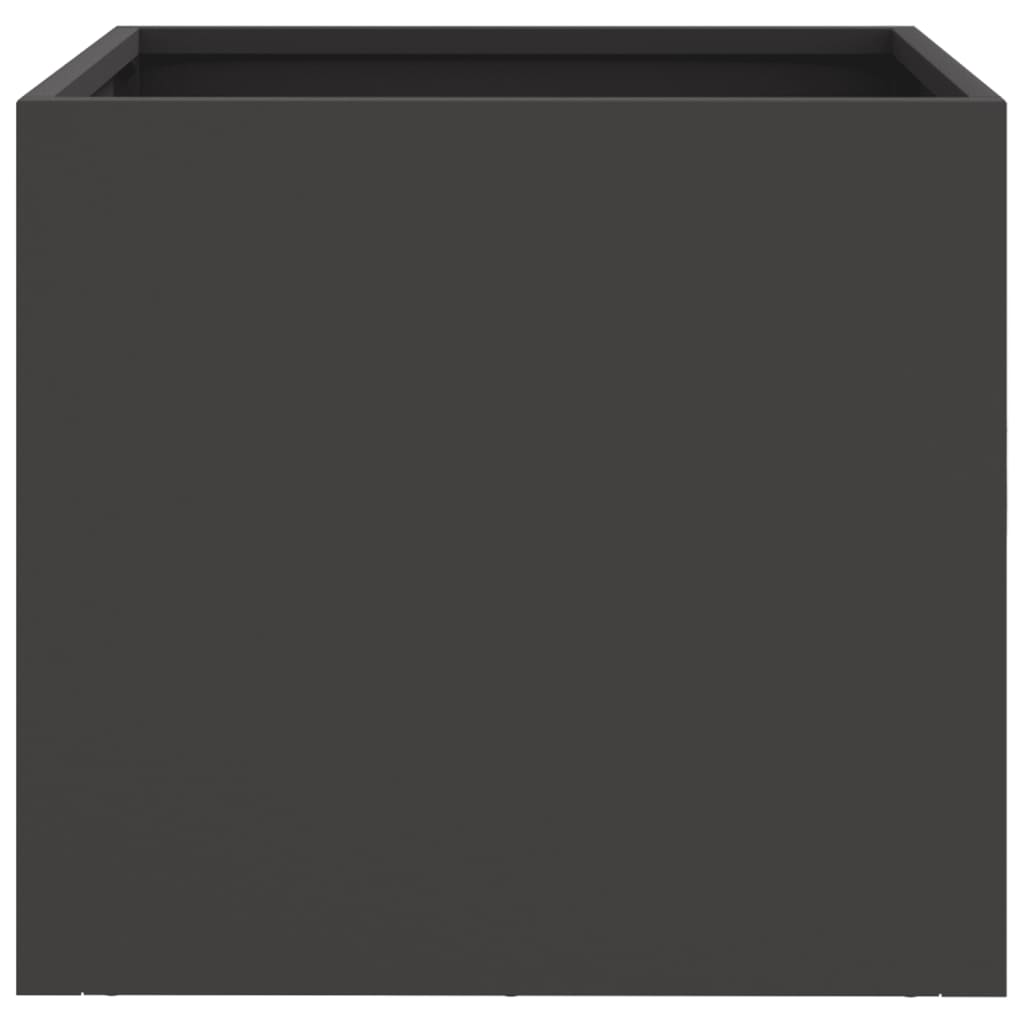 Plantenbakken 2 st 32x30x29 cm koudgewalst staal zwart 2 32 x 30 x 29 cm Zwart