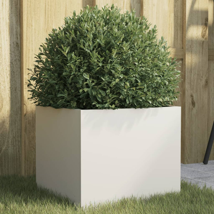 Plantenbak Staal Wit 1