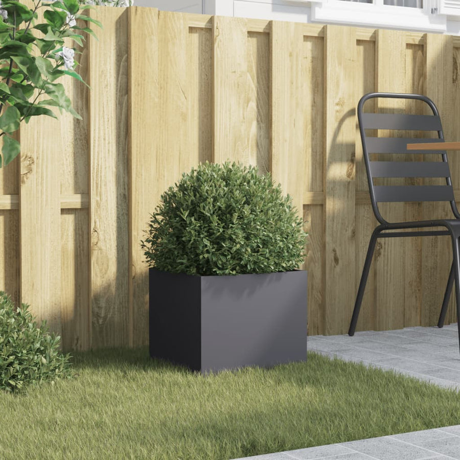 Plantenbak 32x30x29 cm koudgewalst staal antracietkleurig 1 32 x 30 x 29 cm Antraciet