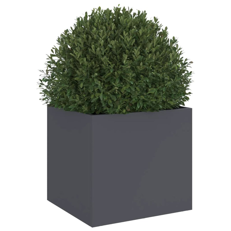 Plantenbak 32x30x29 cm koudgewalst staal antracietkleurig 1 32 x 30 x 29 cm Antraciet