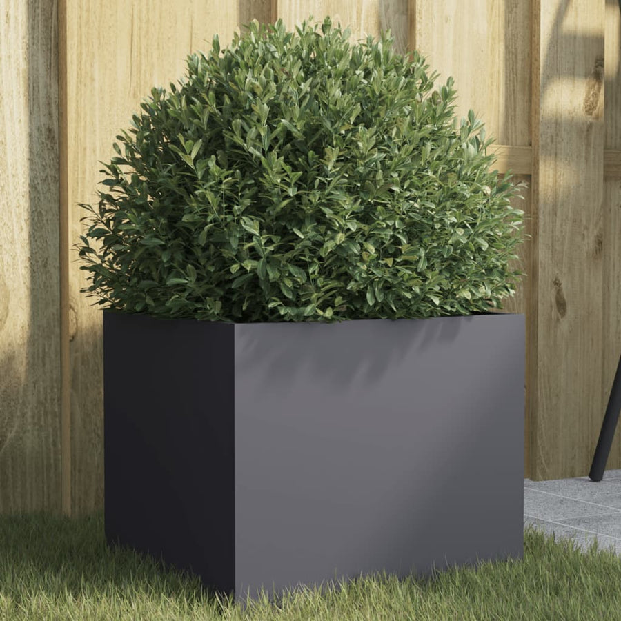 Plantenbak 32x30x29 cm koudgewalst staal antracietkleurig 1 32 x 30 x 29 cm Antraciet