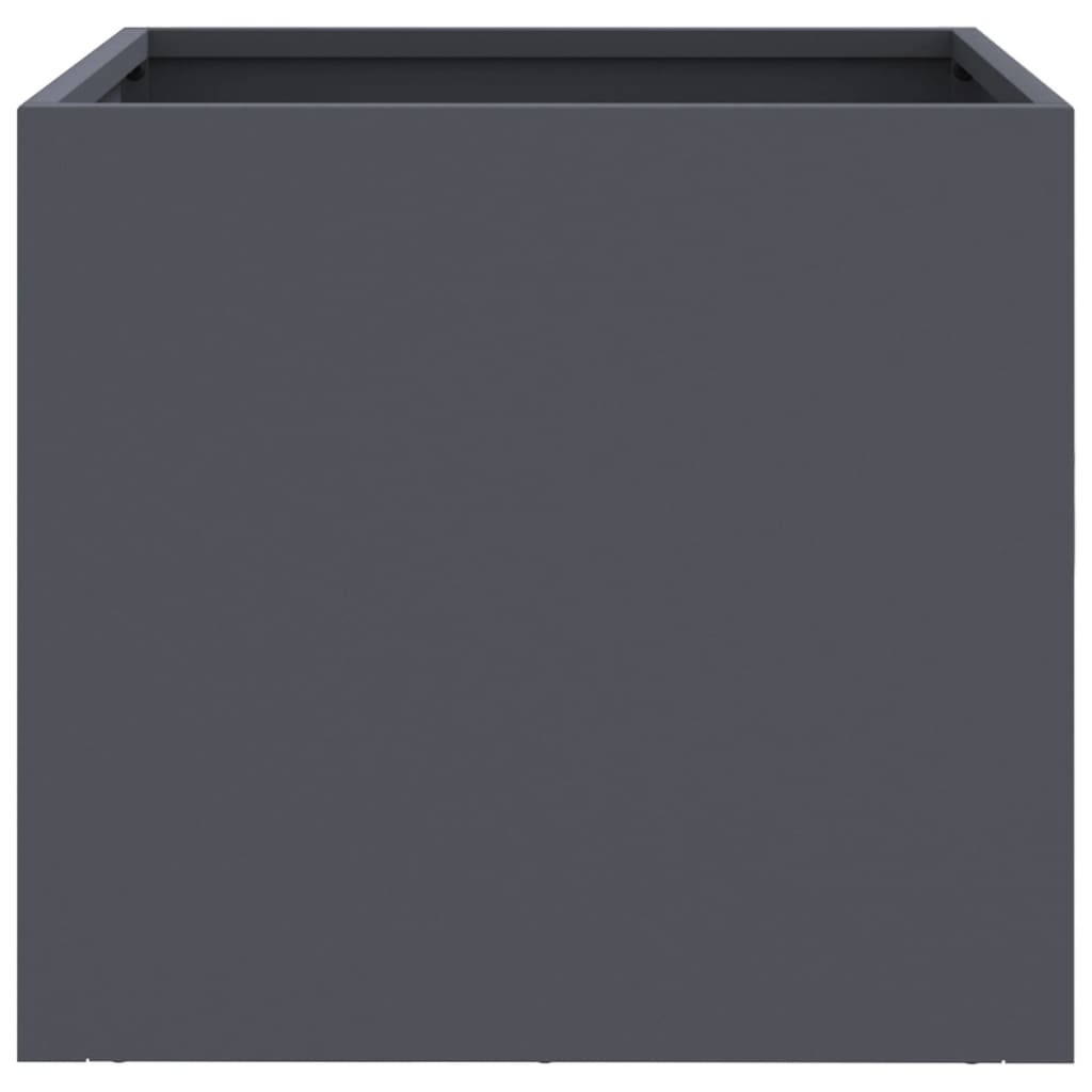 Plantenbakken 2 st 32x30x29 cm koudgewalst staal antracietkleur 2 32 x 30 x 29 cm Antraciet