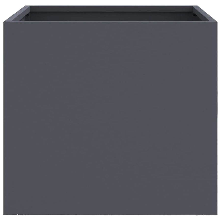 Plantenbakken 2 st 32x30x29 cm koudgewalst staal antracietkleur 2 32 x 30 x 29 cm Antraciet
