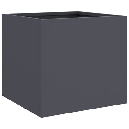Plantenbakken 2 st 32x30x29 cm koudgewalst staal antracietkleur 2 32 x 30 x 29 cm Antraciet