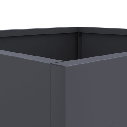 Plantenbakken 2 st 32x30x29 cm koudgewalst staal antracietkleur 2 32 x 30 x 29 cm Antraciet