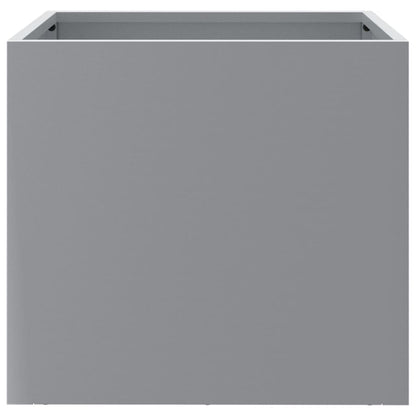 Plantenbakken 2 st 32x30x29 cm gegalvaniseerd staal zilverkleur 2 32 x 30 x 29 cm Zilvergrijs