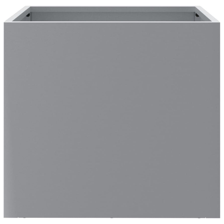 Plantenbakken 2 st 32x30x29 cm gegalvaniseerd staal zilverkleur 2 32 x 30 x 29 cm Zilvergrijs