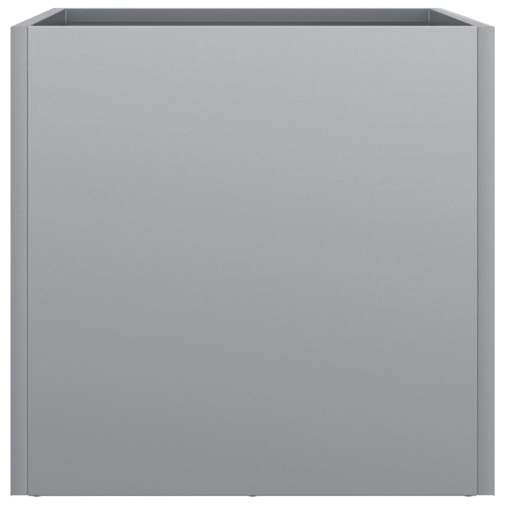 Plantenbakken 2 st 32x30x29 cm gegalvaniseerd staal zilverkleur 2 32 x 30 x 29 cm Zilvergrijs