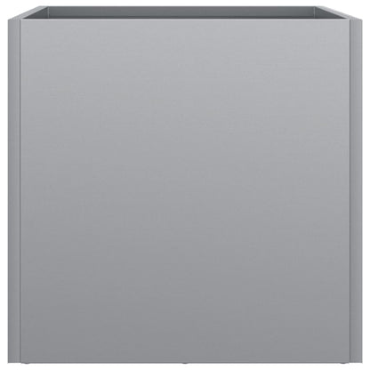 Plantenbakken 2 st 32x30x29 cm gegalvaniseerd staal zilverkleur 2 32 x 30 x 29 cm Zilvergrijs