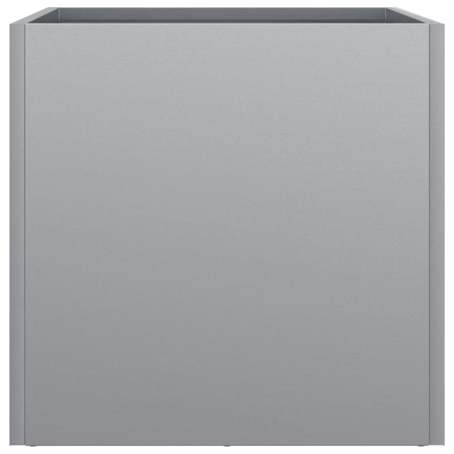 Plantenbakken 2 st 32x30x29 cm gegalvaniseerd staal zilverkleur 2 32 x 30 x 29 cm Zilvergrijs