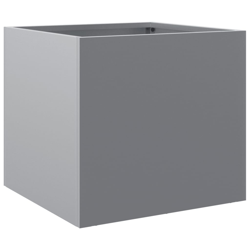 Plantenbakken 2 st 32x30x29 cm gegalvaniseerd staal zilverkleur 2 32 x 30 x 29 cm Zilvergrijs