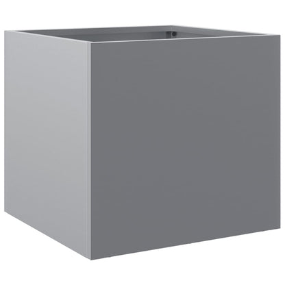 Plantenbakken 2 st 32x30x29 cm gegalvaniseerd staal zilverkleur 2 32 x 30 x 29 cm Zilvergrijs