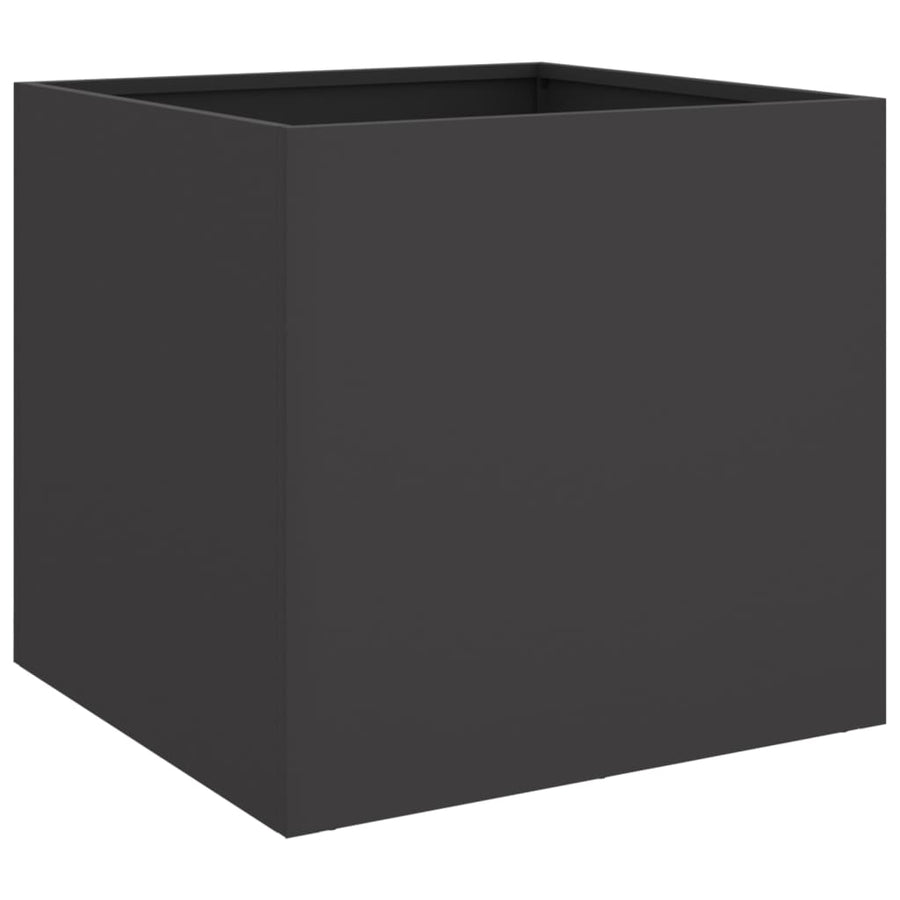 Plantenbak 42x40x39 cm koudgewalst staal zwart 1 42 x 40 x 39 cm Zwart