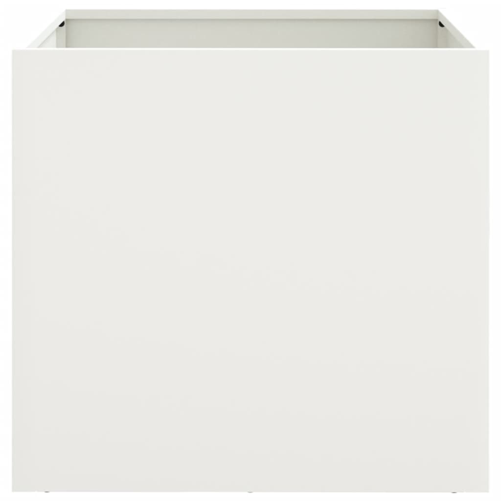 Plantenbak 42x40x39 cm koudgewalst staal wit 1 42 x 40 x 39 cm Wit