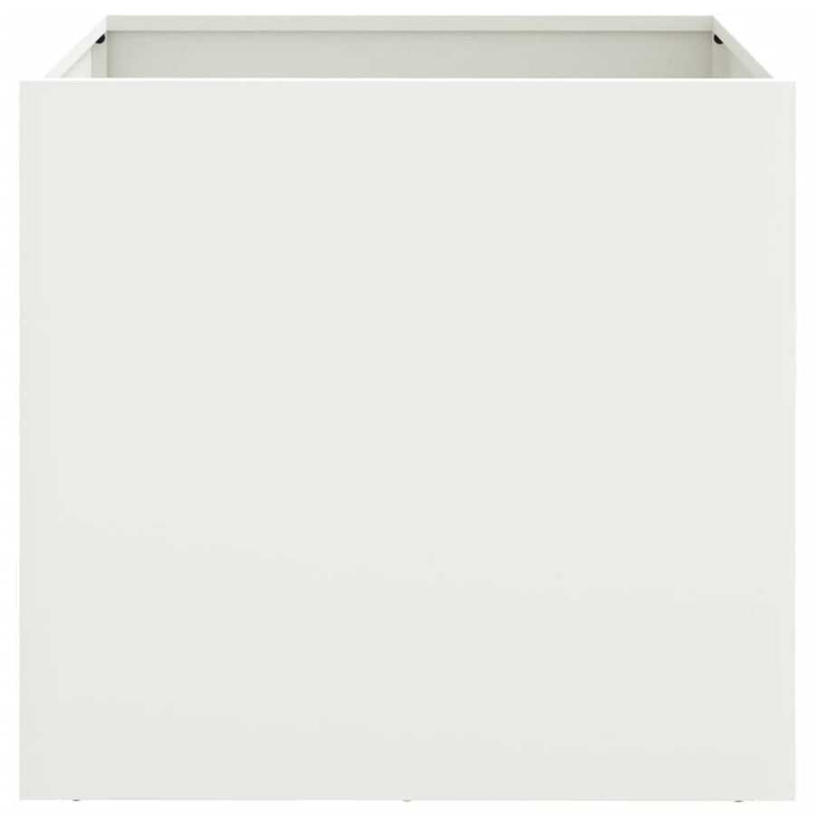 Plantenbak 42x40x39 cm koudgewalst staal wit 1 42 x 40 x 39 cm Wit