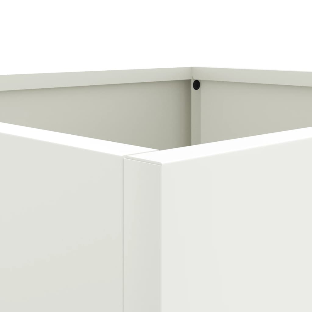 Plantenbak 42x40x39 cm koudgewalst staal wit 1 42 x 40 x 39 cm Wit