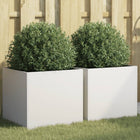Plantenbak 42x40x39 cm staal wit 2 stuks
