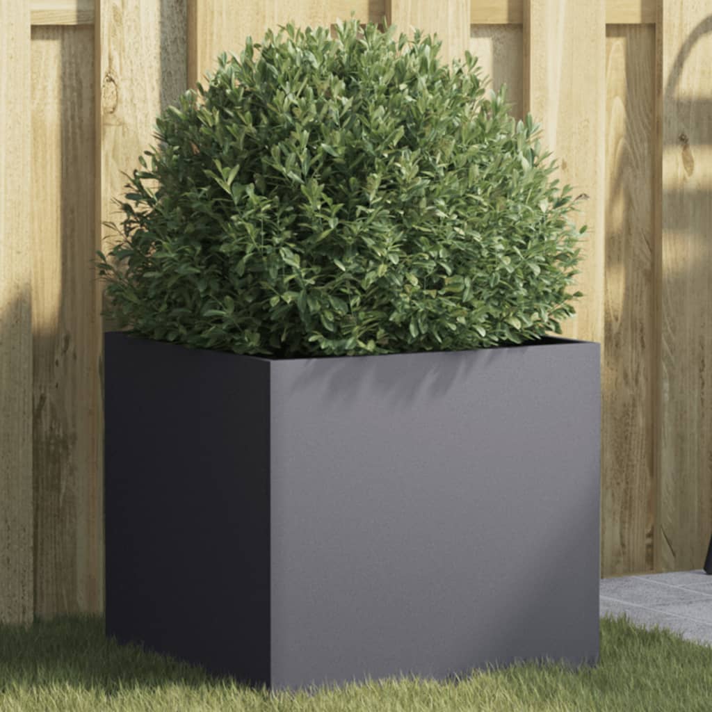 Plantenbak 42x40x39 cm koudgewalst staal antraciet 1 42 x 40 x 39 cm Antraciet