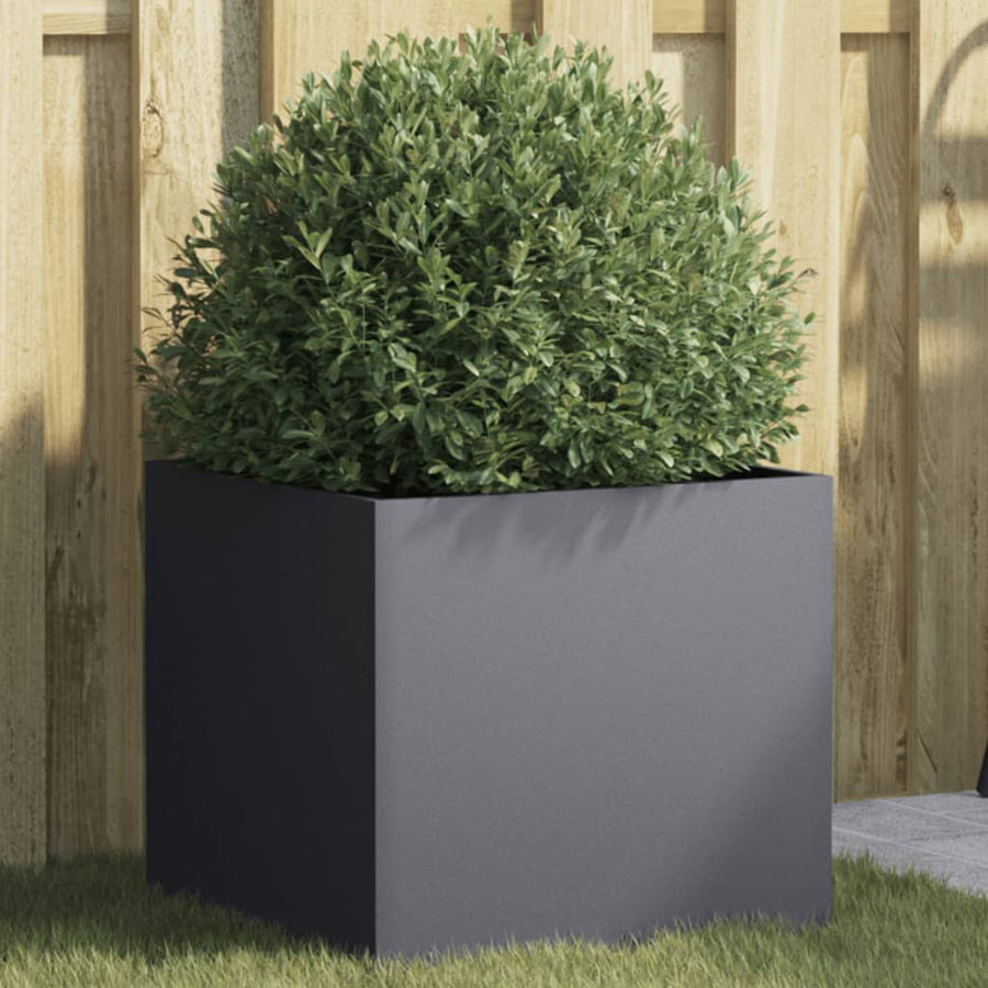 Plantenbak 42x40x39 cm koudgewalst staal antraciet 1 42 x 40 x 39 cm Antraciet