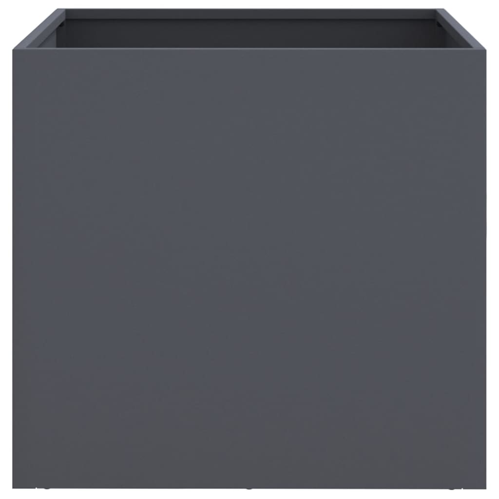 Plantenbakken 2 st 42x40x39 cm koudgewalst staal antraciet 2 42 x 40 x 39 cm Antraciet